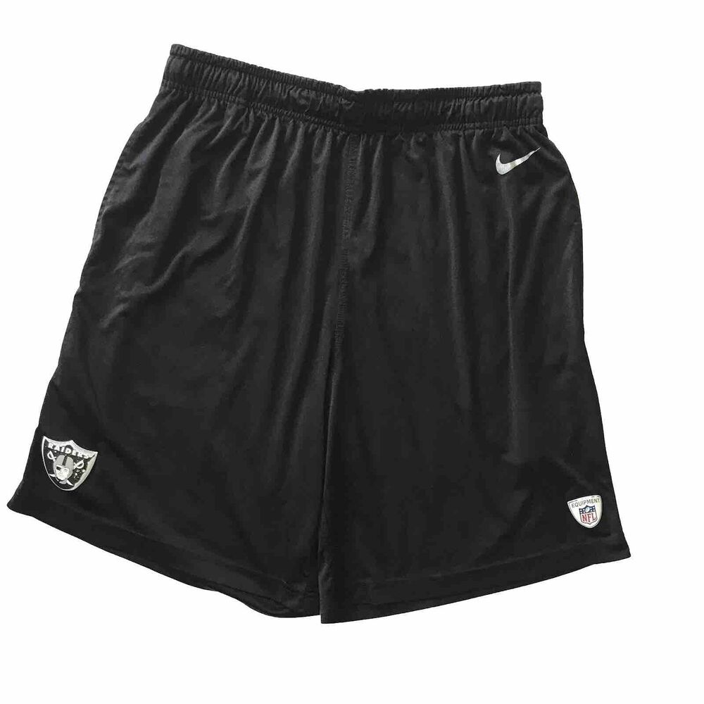Nike Las Vegas Oakland Raider NFL Equipment Football Shorts L/XL? Black Back Pkt